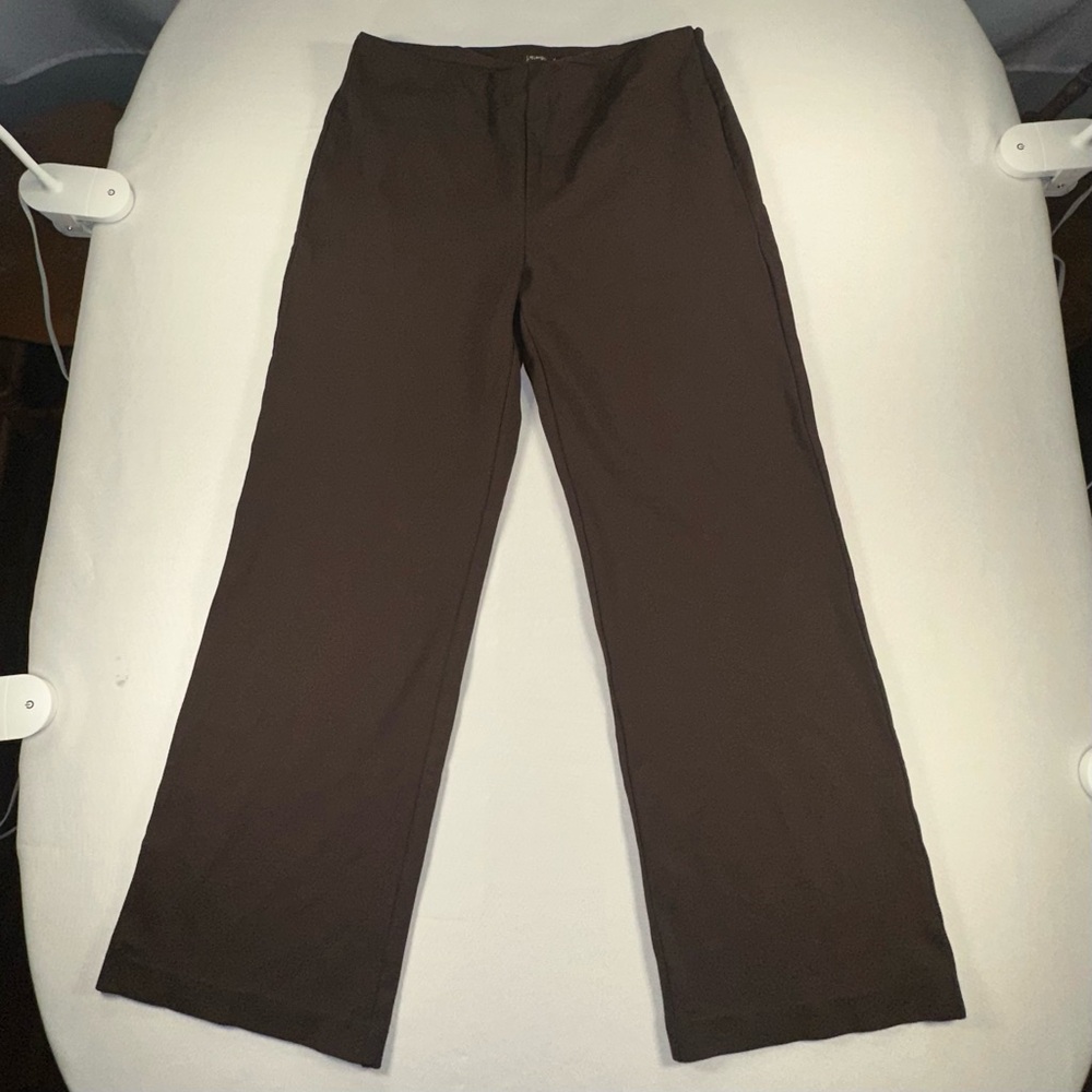 Jessica McLaughlin • Brown Hip Zip Slacks Size 14